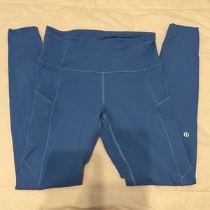Blue lululemon leggings - Size 6 - Full Length